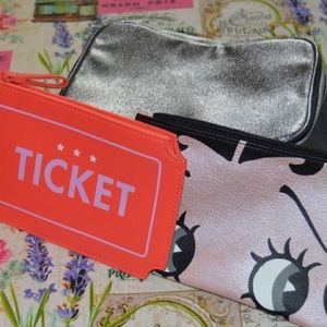 Set of small makeup bags
